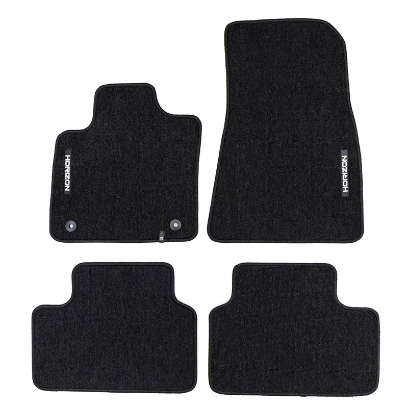Tapis de Sol de Voiture pour Volvo C40 Recharge 2021-2025 Velours Noir 4Pcs