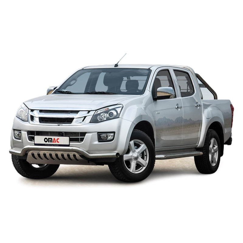 Pare-Buffle Avant Pour Isuzu D-Max 2012-2019 en Acier Inoxydable Argent