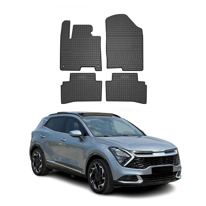 Tapis de Sol pour Kia Sportage 2021-2025 Caoutchouc Noir