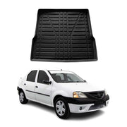 Tapis de Coffre pour Dacia Logan Berline 2004-2012 en TPE Noir