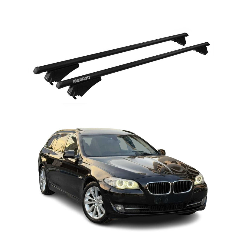 Tiger Barres de toit transversales pour BMW Série 5 F11 Break 2009-2017 Noir