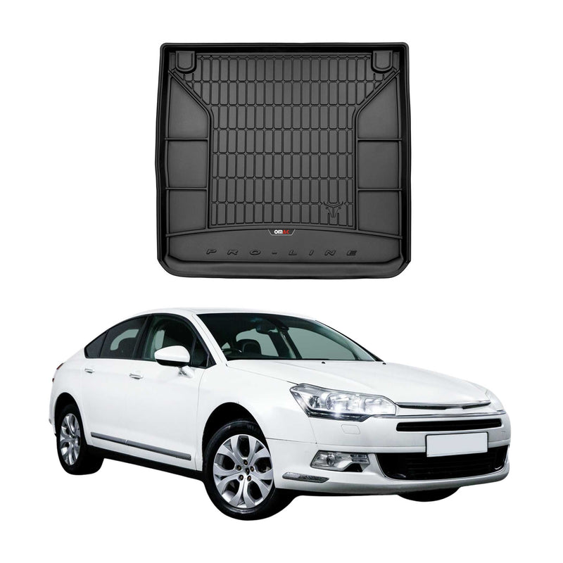 OMAC Tapis De Coffre en caoutchouc pour Citroen C5 Break 2008-2017 Noir Premium