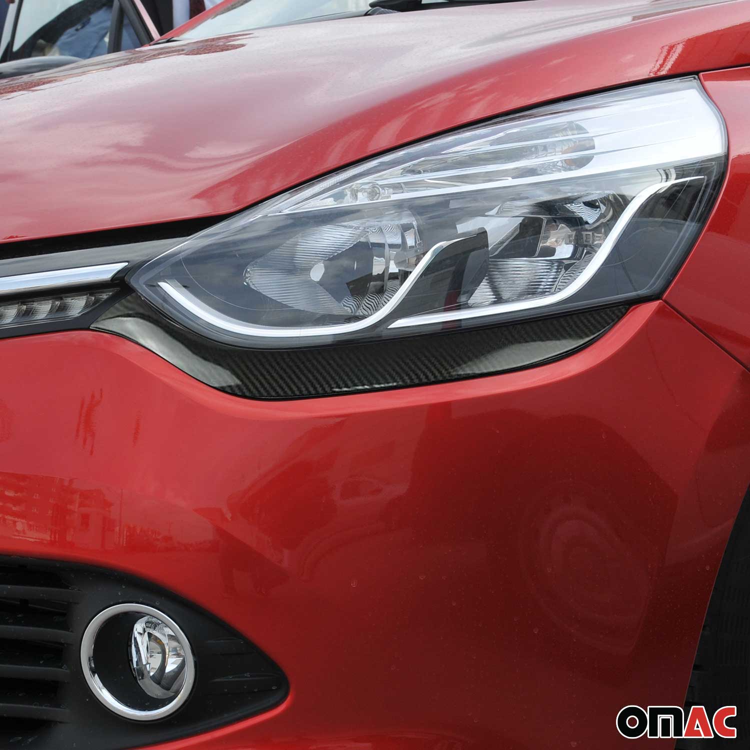 Baguettes de Phare Avant - pour Renault Clio IV 2012-2016 Carbone
