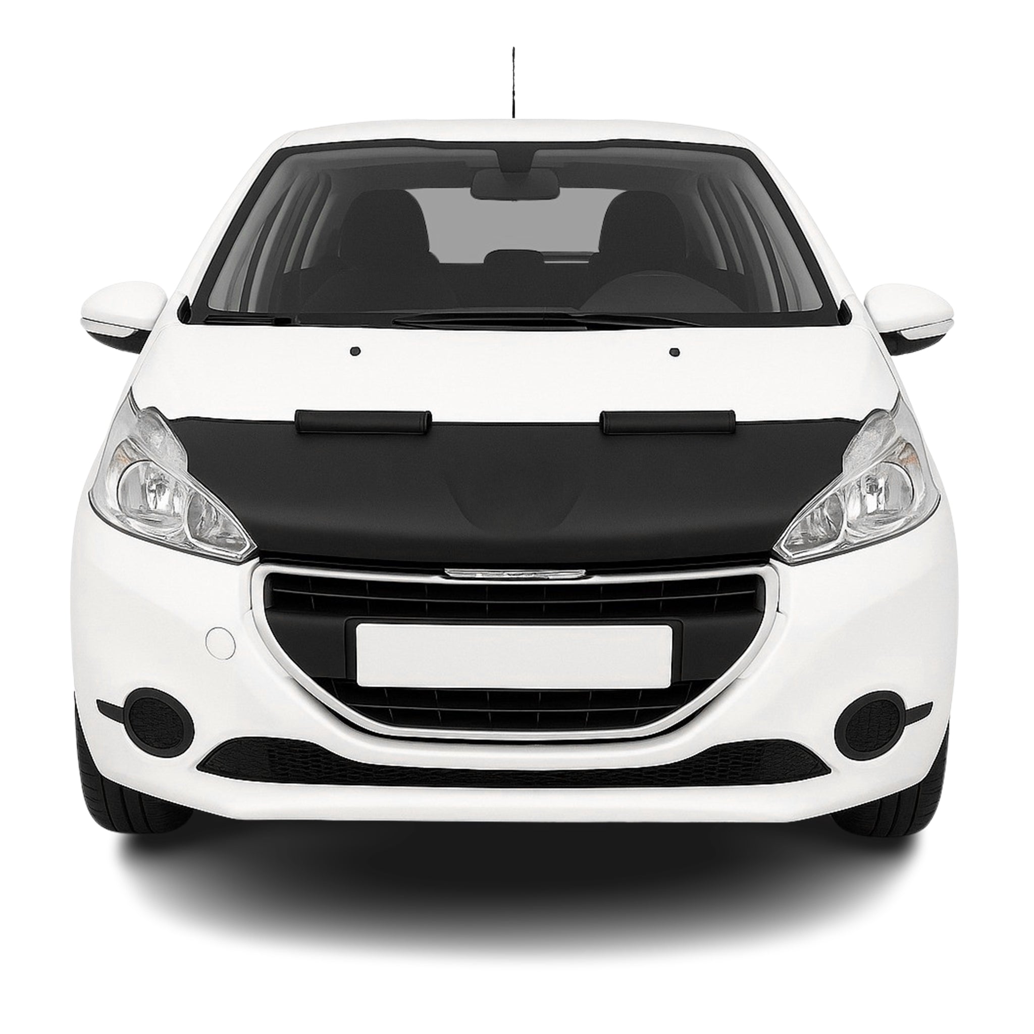 Protège Capot pour Peugeot 208 2012-2019 Masque de voiture vinyle Noir
