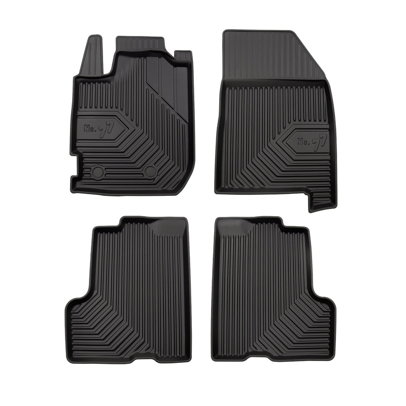 Tapis de Sol de Voiture pour Dacia Duster II 2017-2021 Pre-FL TPE Noir 4Pcs