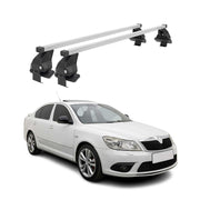Barres de toit transversales pour Skoda Octavia II 2008-2013 Gris