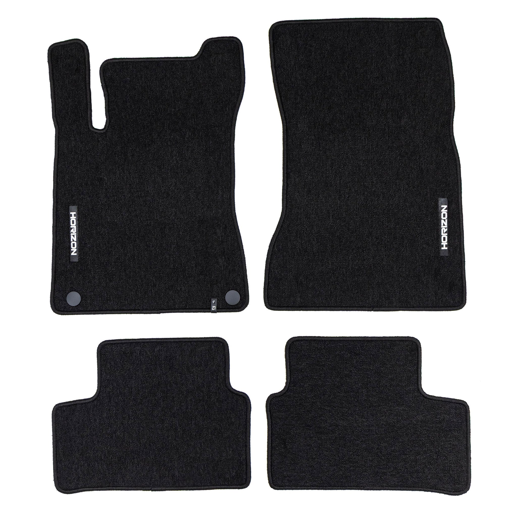 Tapis de sol pour Mercedes-Benz Classe A V177 2018-2026 Velours Noir 4Pcs
