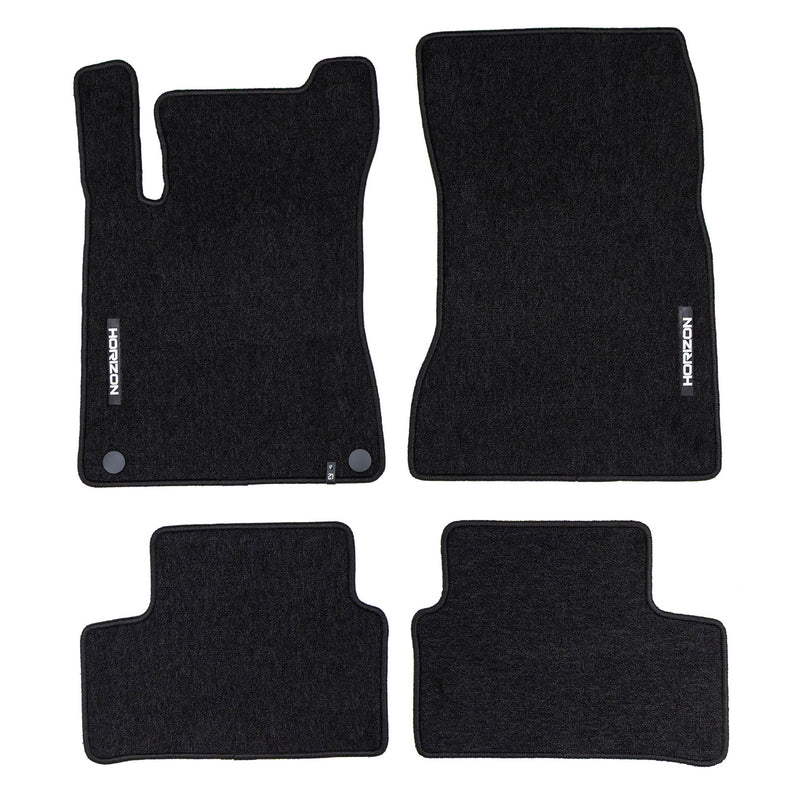 Tapis de sol pour Mercedes-Benz Classe A V177 2018-2025 Velours Noir 4Pcs