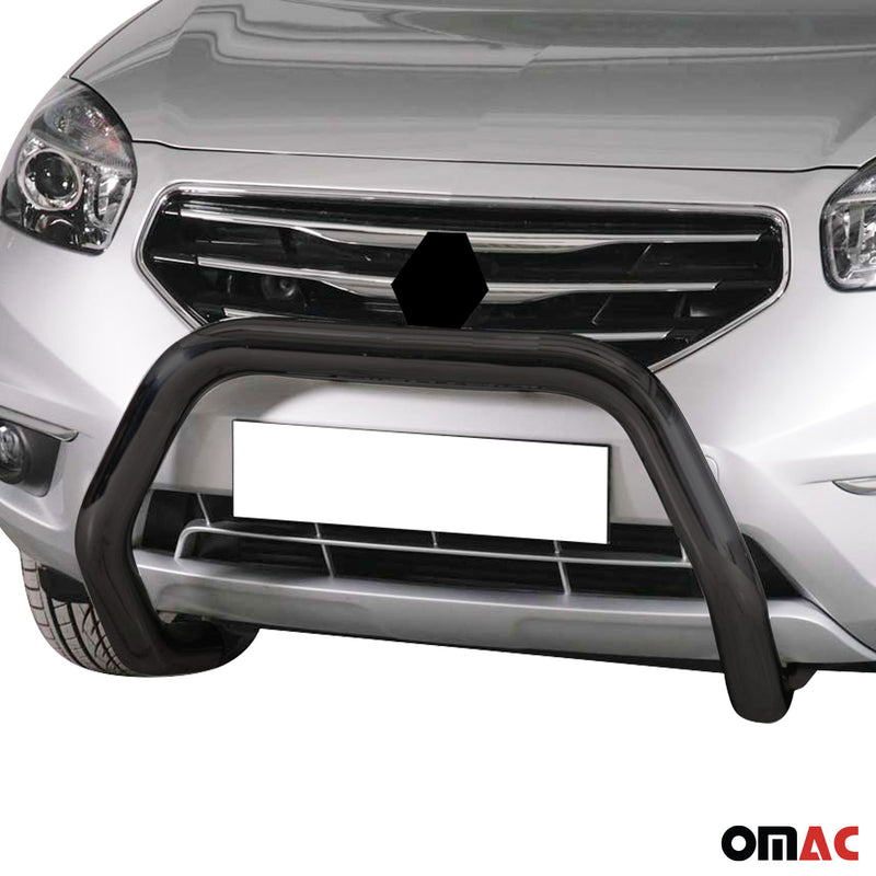 Pare-buffle Avant pour Renault Koleos 2011-2013 76 mm en Acier Noir