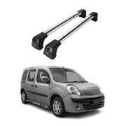 Barres de Toit Transversales pour Renault Kangoo 2 2008-2023 Alu Gris 2x