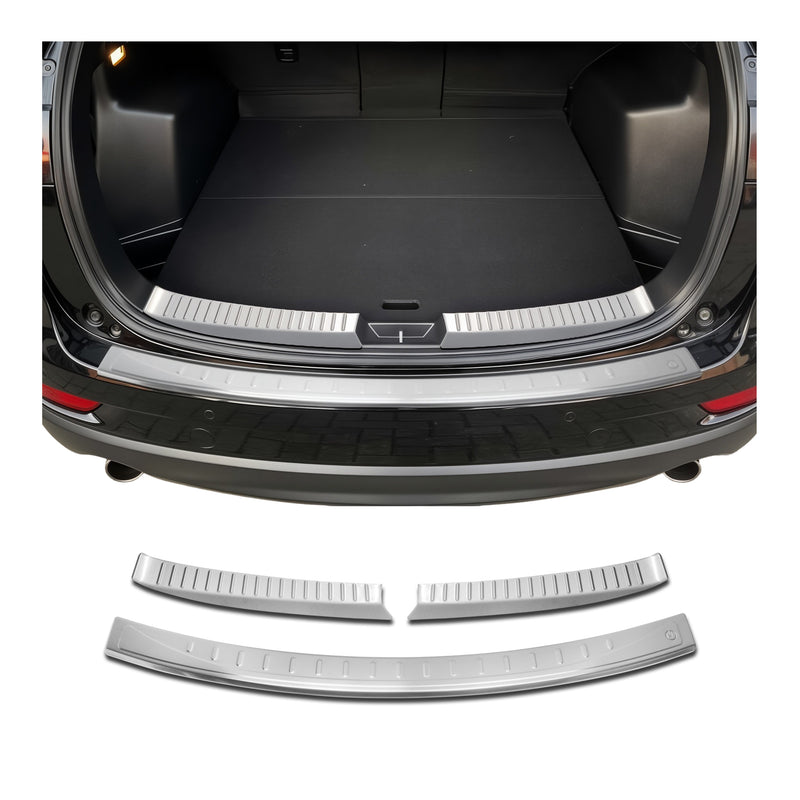 Kit Protection de Pare-Chocs arrière pour Mazda CX-5 2012-2017 Brossé inox 3Pcs