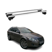 Barres de toit Transversales pour Kia Ceed Break 2007-2012 Aluminium Argent