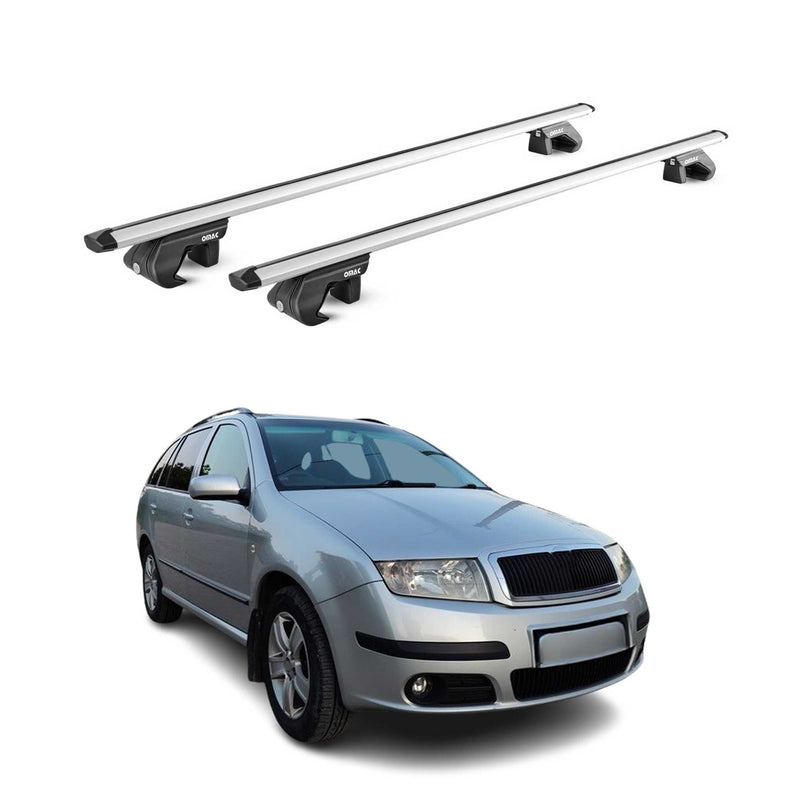 Barres de toit transversales pour Skoda Fabia Break 6Y SJ NJ 2000-2022 Gris ABE