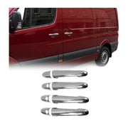 Couverture poignée de porte pour VW Crafter 2006-2017 4Portes H3 Acier inox 8Pcs