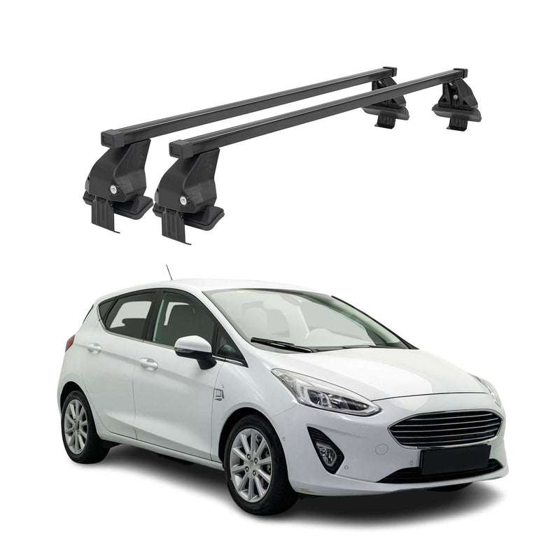 Barres Transversales Menabo pour Ford Fiesta VII 2017-2020 2 tlg Noir