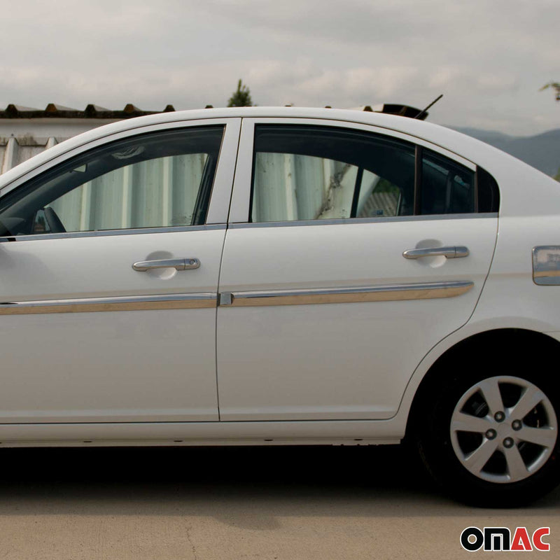 Poignée de porte Latérale pour Hyundai Accent 2005-2011 en acier inox Chromé