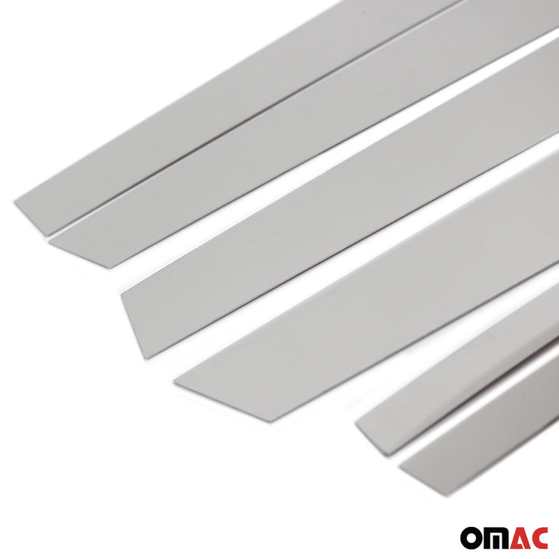 Couverture Garniture de pilier B pour Mercedes Classe C S205 2014-2020 inox 6Pcs