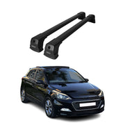 Barres de toit transversales pour Hyundai i20 2014-2020 HB 5D noir en Alu