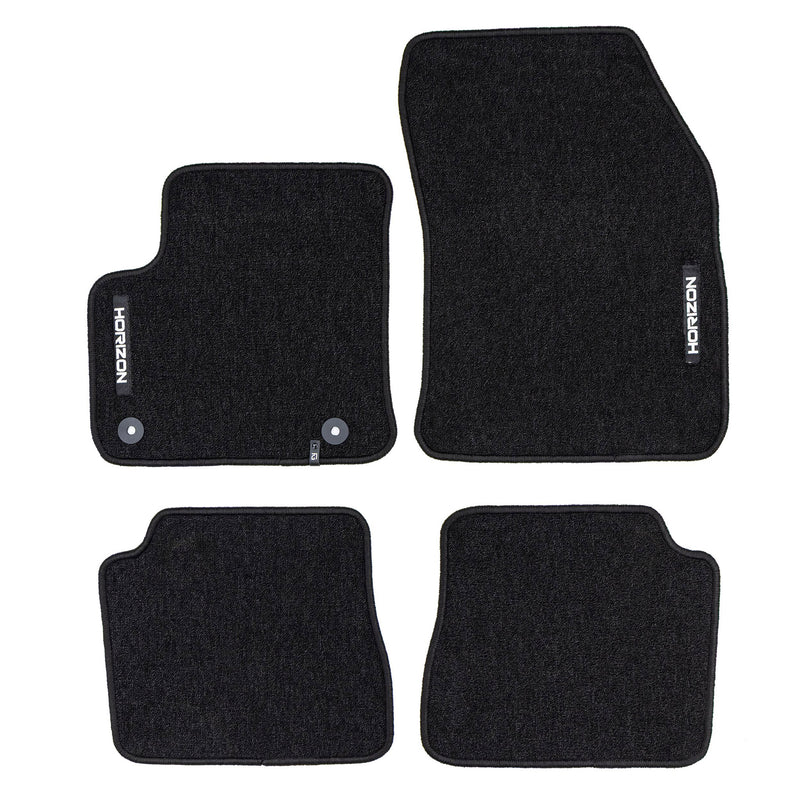 Tapis de Sol de Voiture pour Citroen e-C4 2020-2025 Velours Imperméable 4Pcs