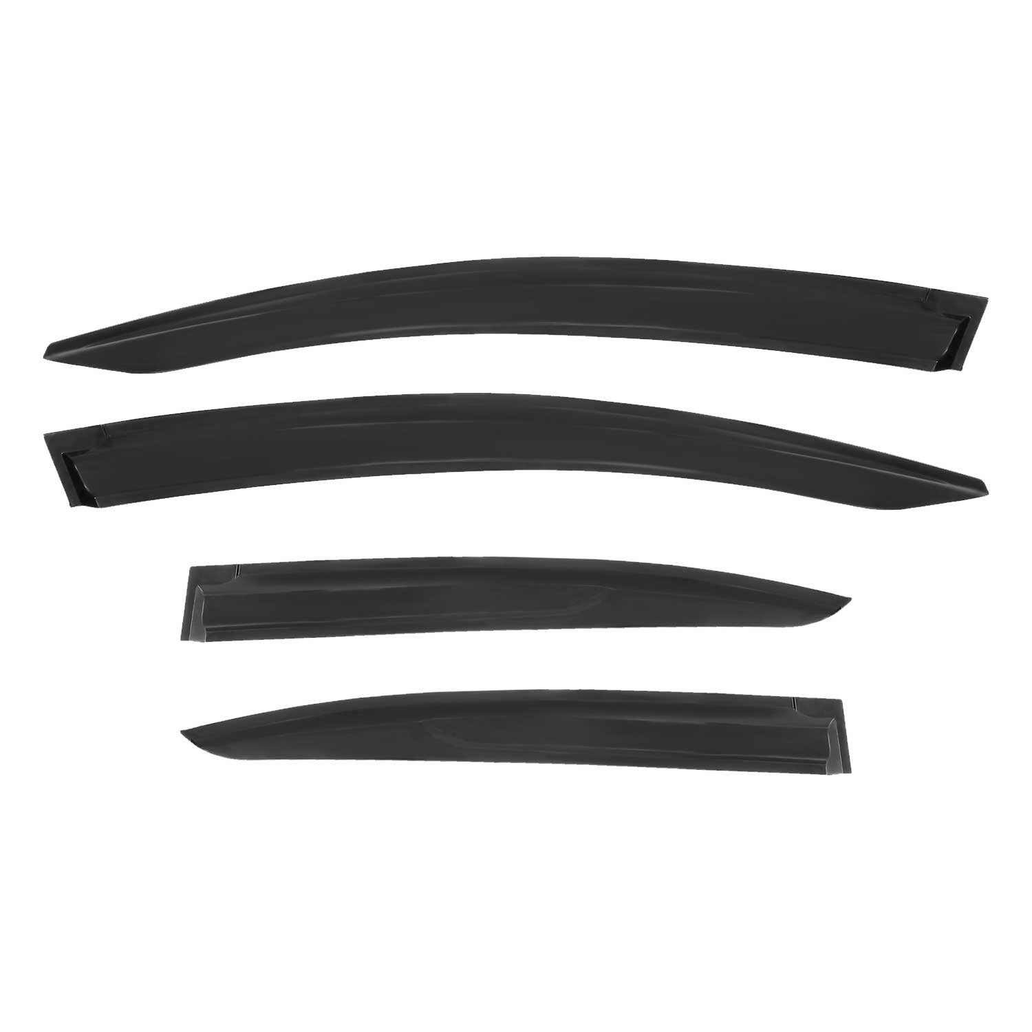 Déflecteurs de Vent pluie d'air pour Honda Civic 2011-2016 SD Acrylique Noir 4x