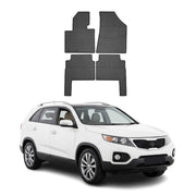 Tapis de Sol pour Kia Sorento 2009-2012 Caoutchouc Noir