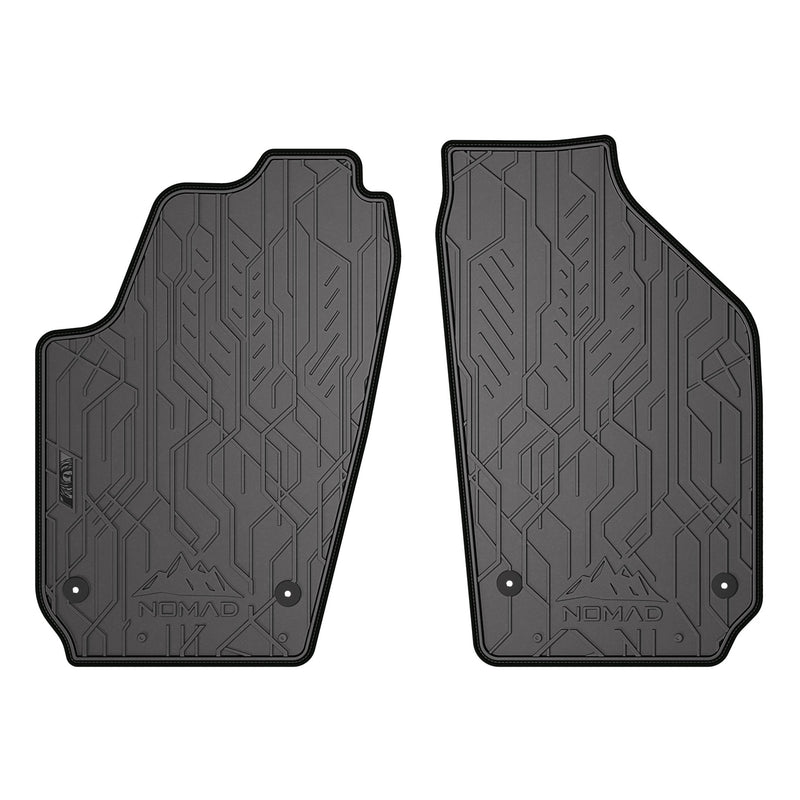 Tapis de Sol de Voiture pour VW Polo IV 2001-09 Caoutchouc Imperméable 2Pcs