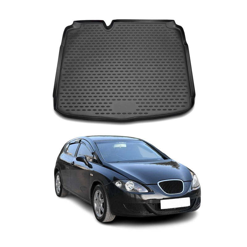 Tapis de Coffre pour Seat Leon 2007-2020 TPE Noir