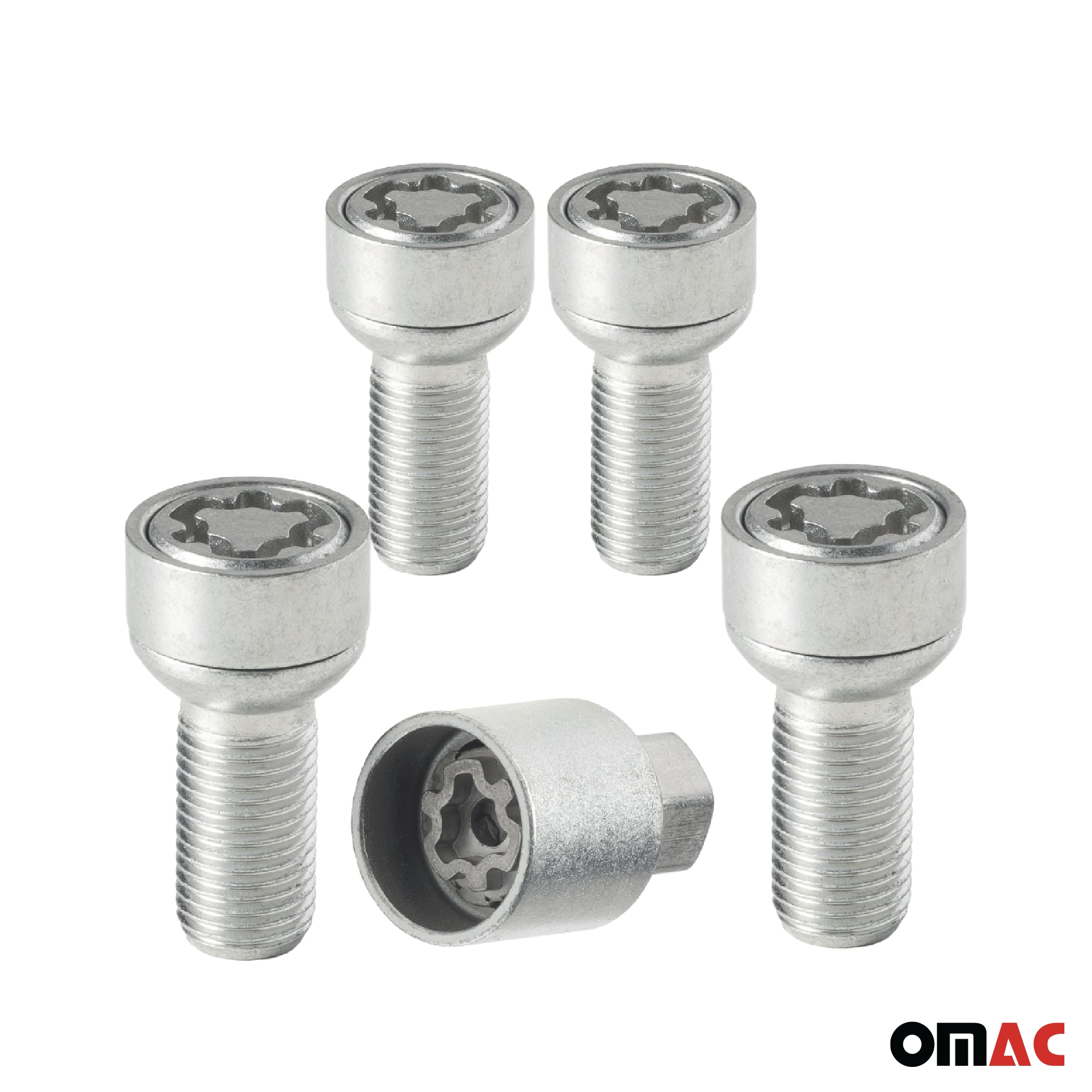 Vis de roue antivol pour Smart Fortwo jusqu’en 2014 Gris lot de 4 M14X1,5