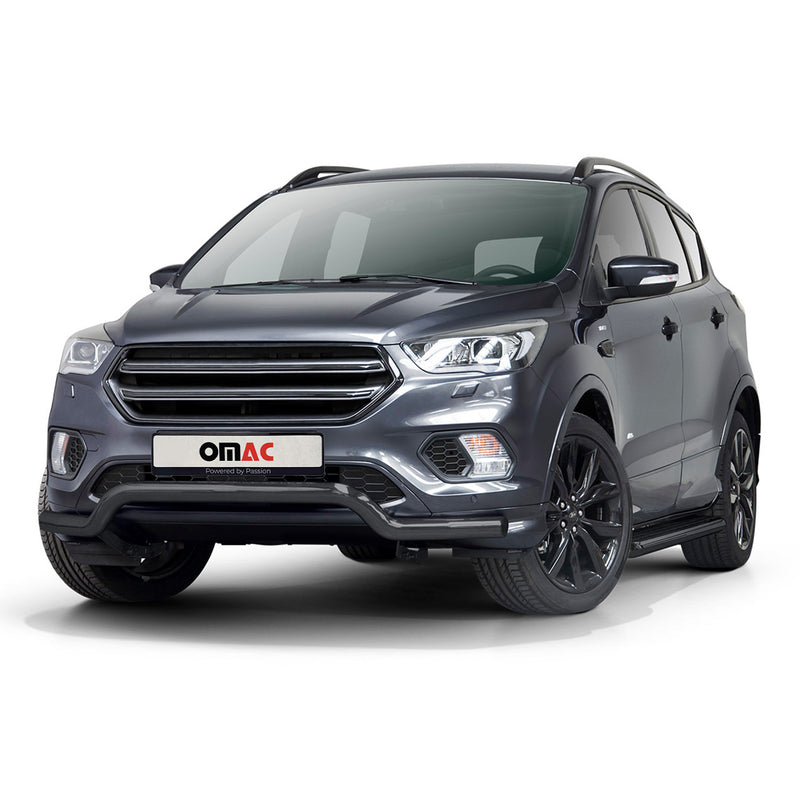 Pare-Buffle Avant Pour Ford Kuga 2017-2020 Noir en Acier Inoxydable