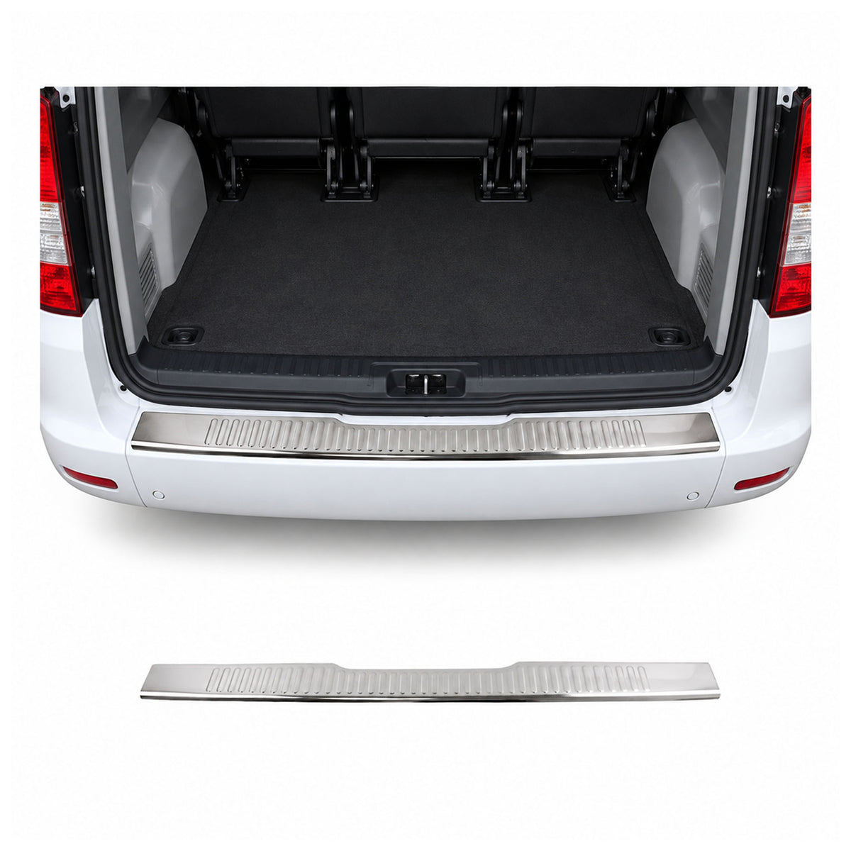 Protection de Pare-Chocs pour Mercedes Vito W639 2003-2014 Inox finition polie