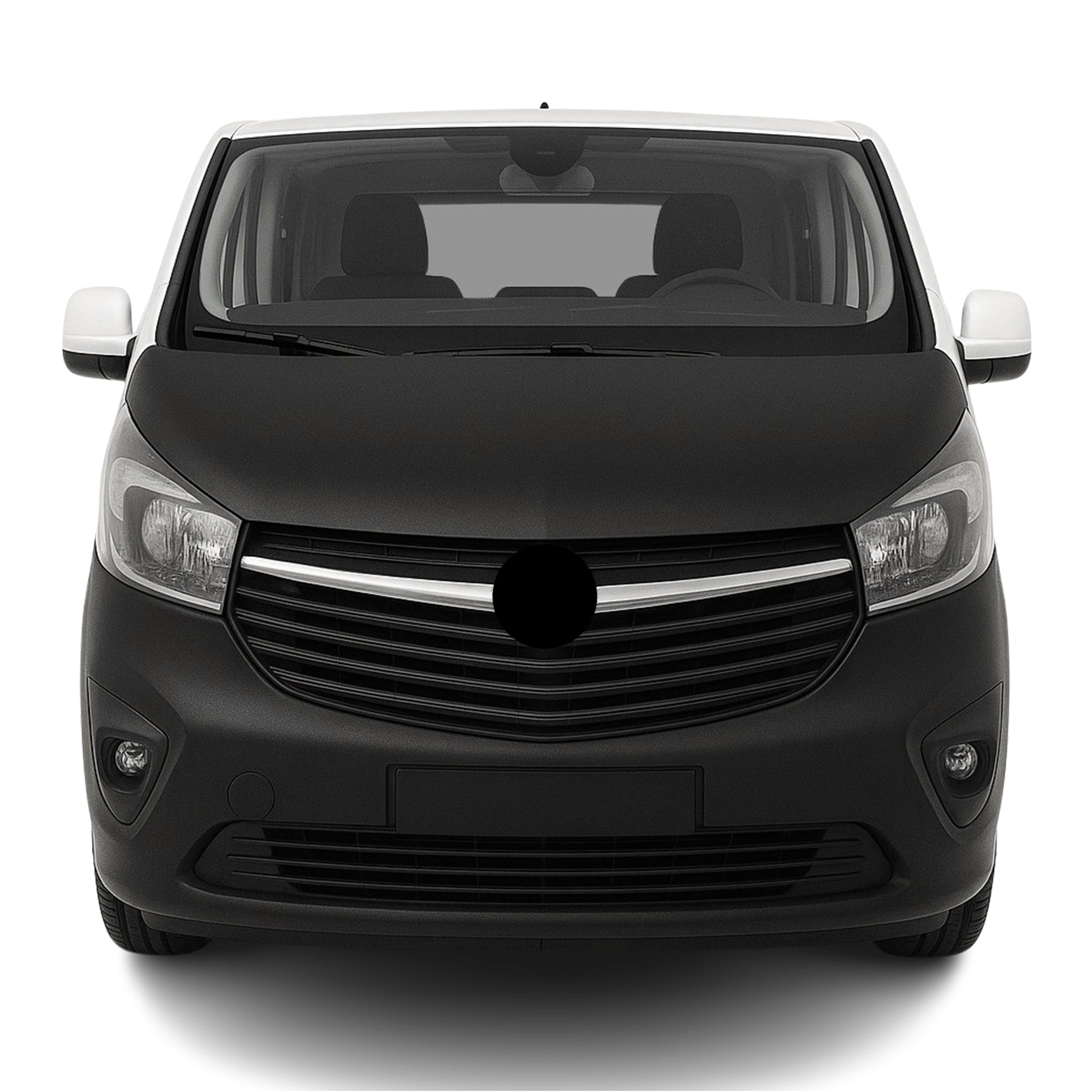 Protège Capot pour Opel Vivaro B 2014-2019 Masque de voiture vinyle Noir