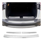Kit Protection de Pare-Chocs arrière pour Opel Crossland X 2017-21 Brillant inox