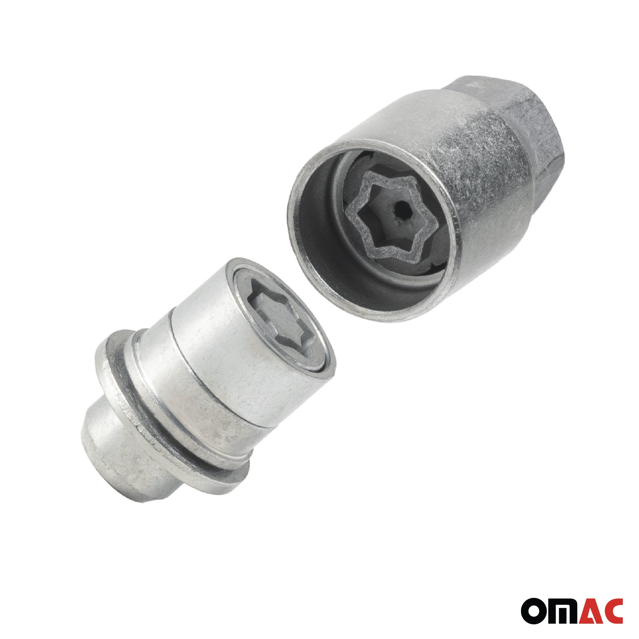 Vis de roue antivol pour Mitsubishi Lancer Evolution jusqu’en 2008 Gris lot de 4