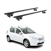 Barres de toit pour Dacia Sandero Stepway I 2011-2012 Facelift Alu Noir ABE