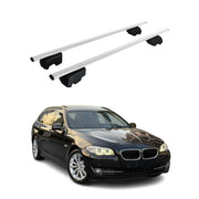 Barres de toit transversales pour BMW Série 5 F11 Break 2009-2017 Fer Argent