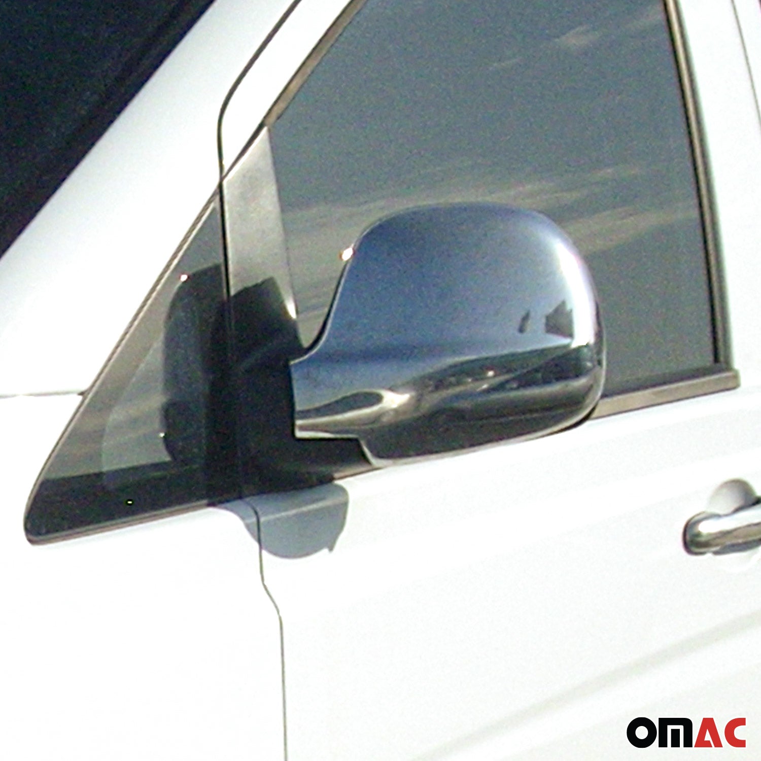 Coques de Rétroviseurs pour Mercedes Viano W639 2003-2010 en Acier Chromé Argent