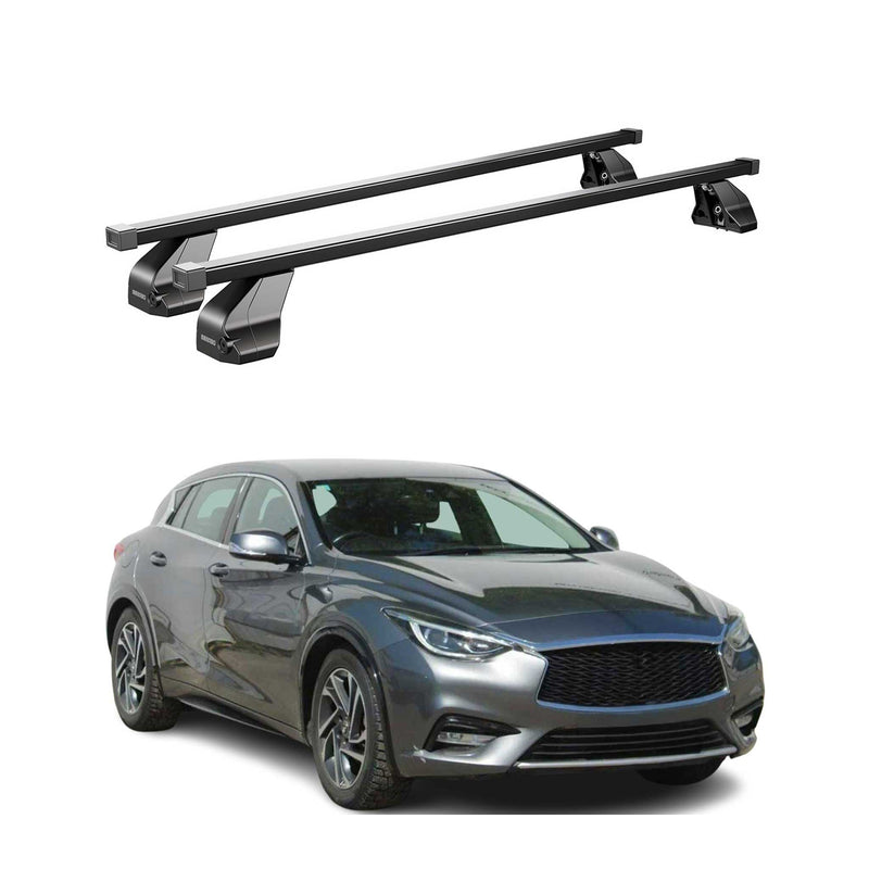 Barres Transversales Menabo pour Infiniti Q30 2015-2019 Noir
