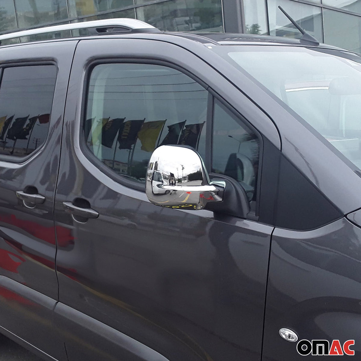 Coques de Rétroviseurs pour Peugeot Traveller 2016-2026 en ABS Argent