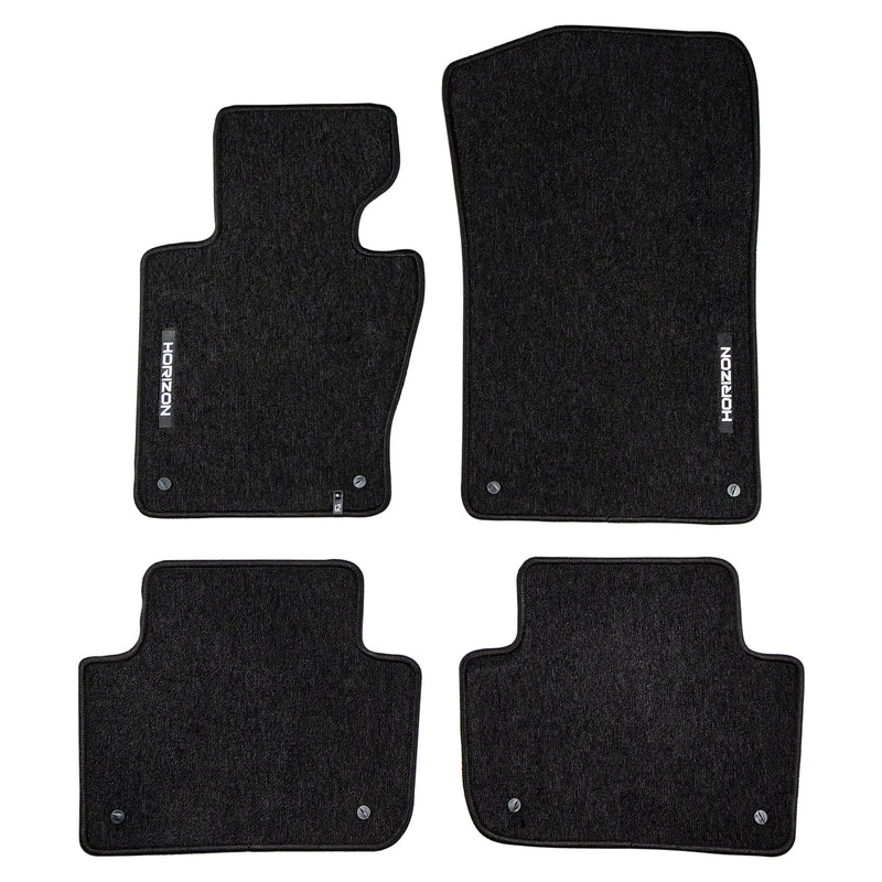 Tapis de Sol de Voiture pour BMW X3 E83 2003-2010 Velours solide et durable 4Pcs