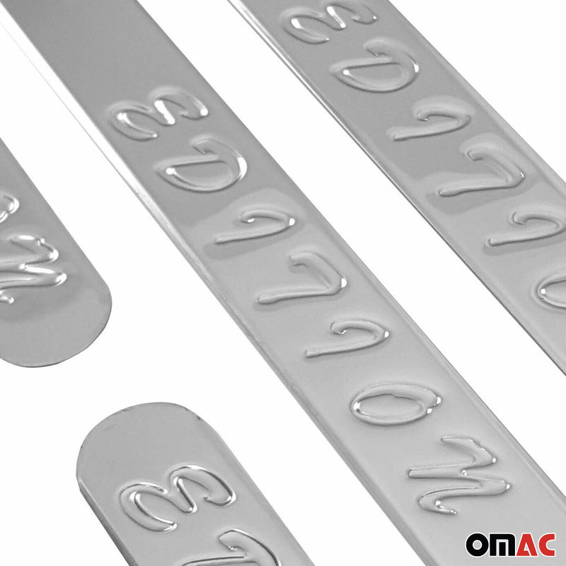 Seuils de Porte Edition 50x21 cm en acier inoxydable Chromé Universal 4x