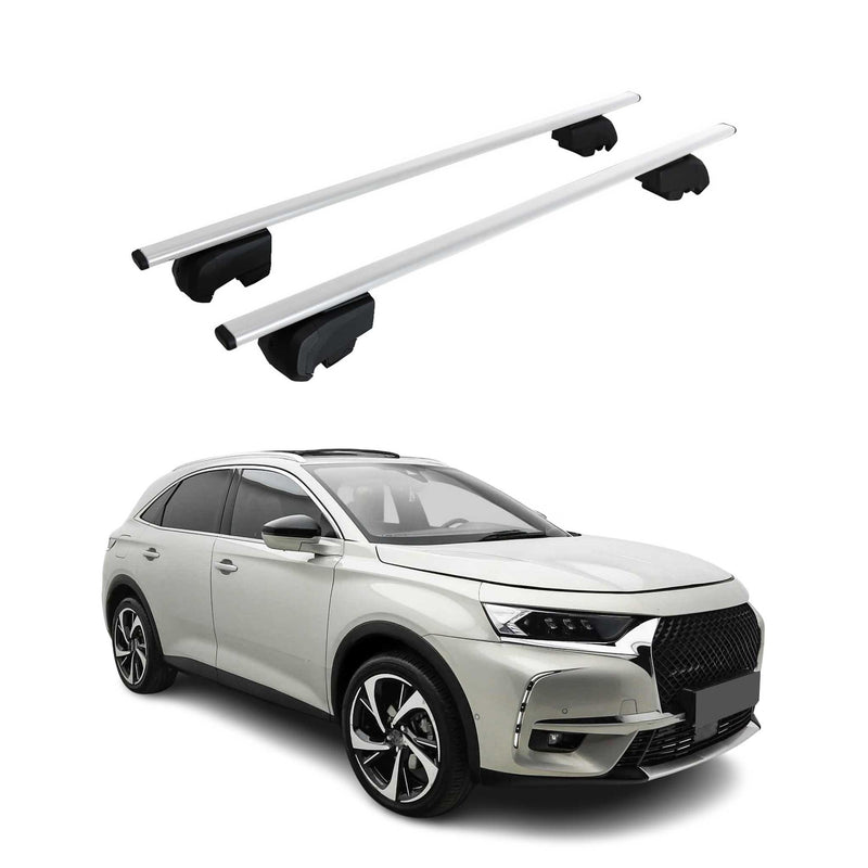Barres de toit Transversales pour Citroen DS7 E-Tense 2020-2025 ABE Fer