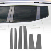 Couverture Garniture de pilier B pour Jeep Renegade 2014-2023 inox Foncé 6Pcs