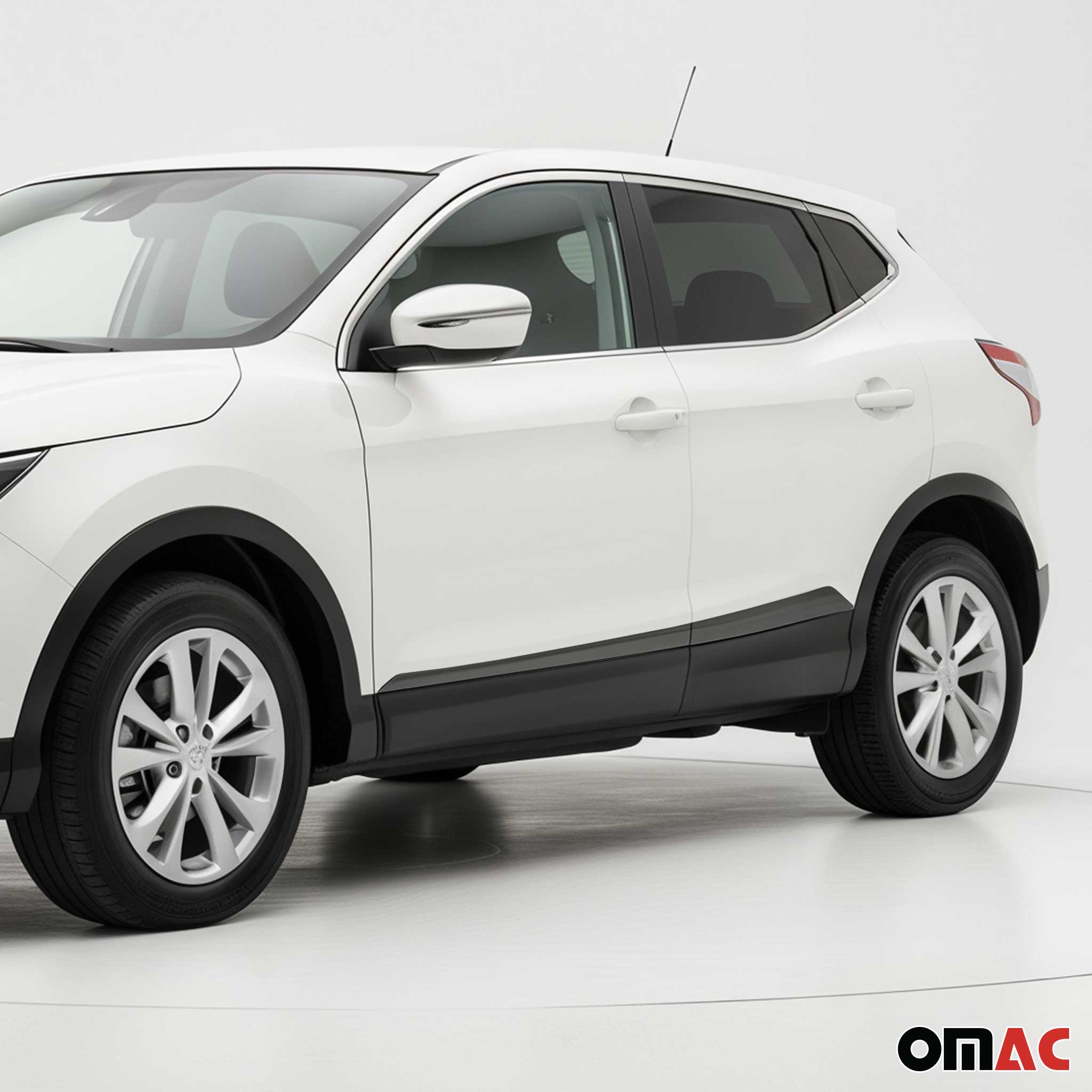 Garniture Baguette de porte latérale pour Nissan Qashqai 2014-2021 Foncé 4Pcs