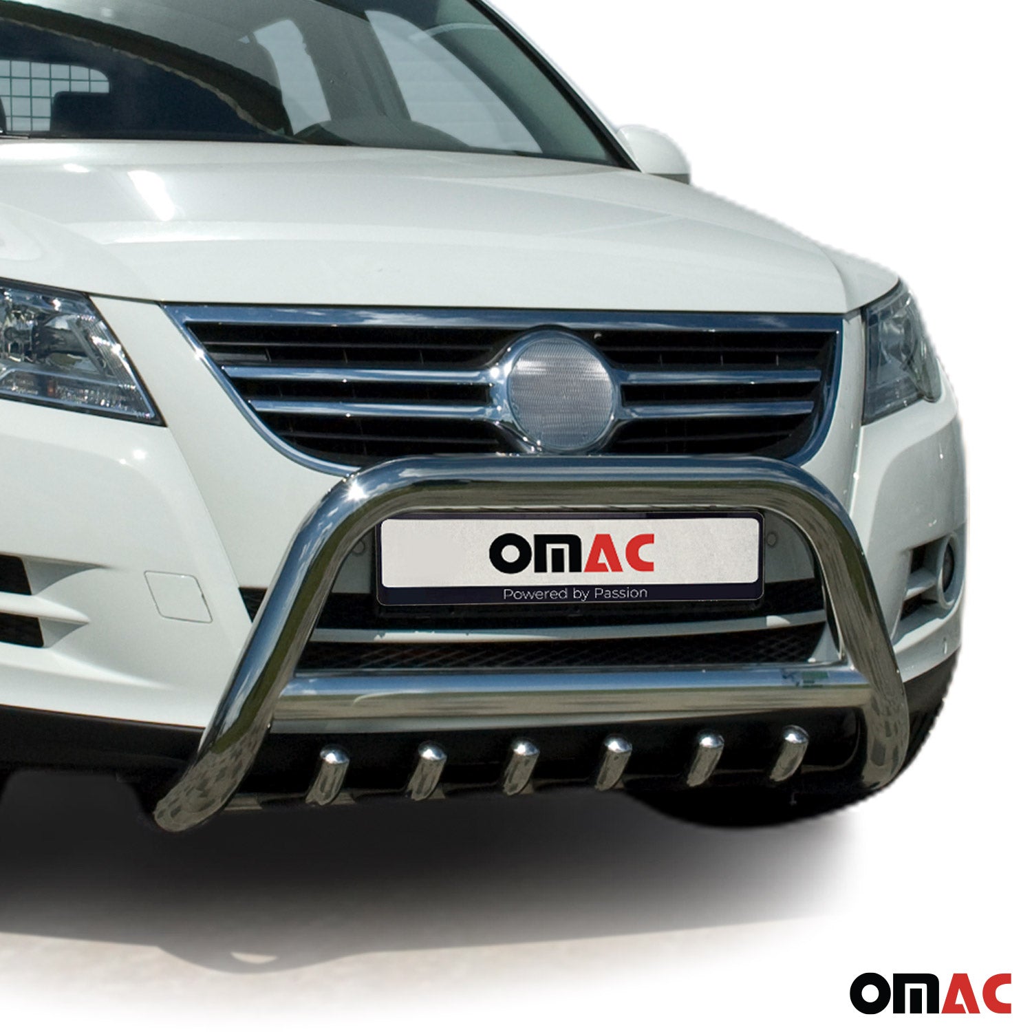 Pare-Buffle Avant Pour VW Tiguan 2007-2016 Acier Inoxy Argent