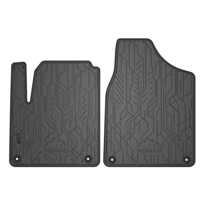 Tapis de sol pour Seat Alhambra 1996-2010 / VW Sharan 1995-2010 Noir-Gris 2Pcs