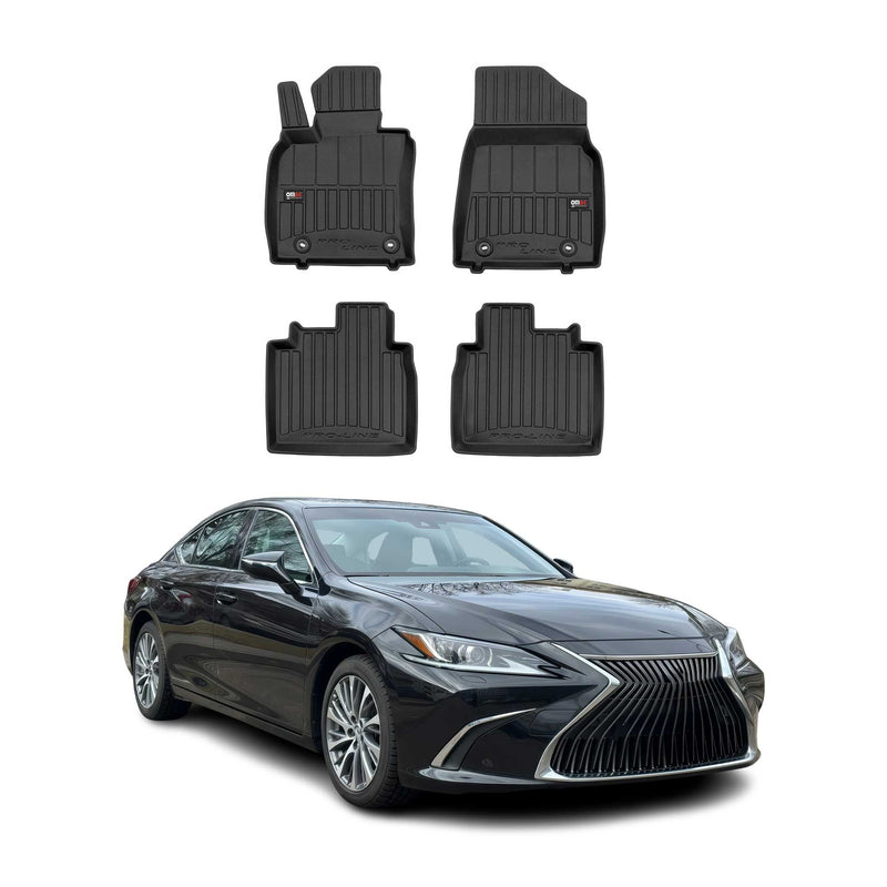 OMAC Tapis de sol en caoutchouc pour Lexus ES 2018-2025 Noir Premium