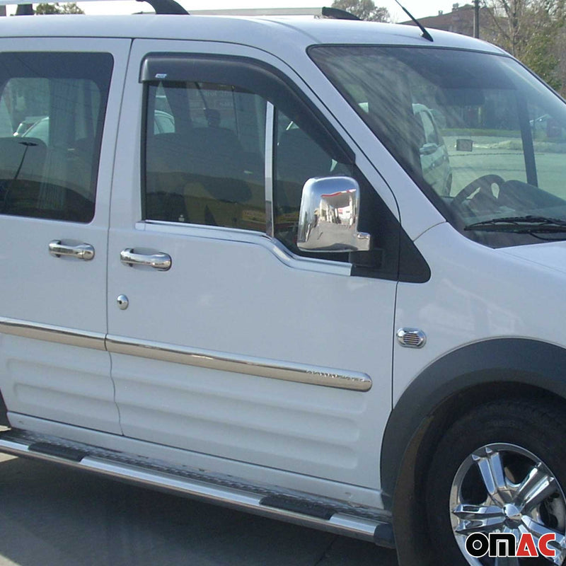 Baguettes pour contour Latérales pour Ford Tourneo Connect 2002-2014 inox chrome