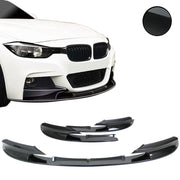 JOM Lèvre de Pare-choc Avant pour BMW Série 3 F30/F31 2011-2019 Carbon Optik Sport Look 2 pièces
