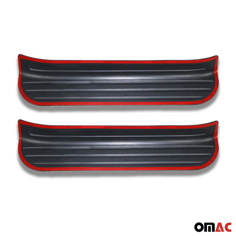 Couverture De Seuil De Porte pour VW T5 T6 2003-2025 ABS Noir 2 Pcs