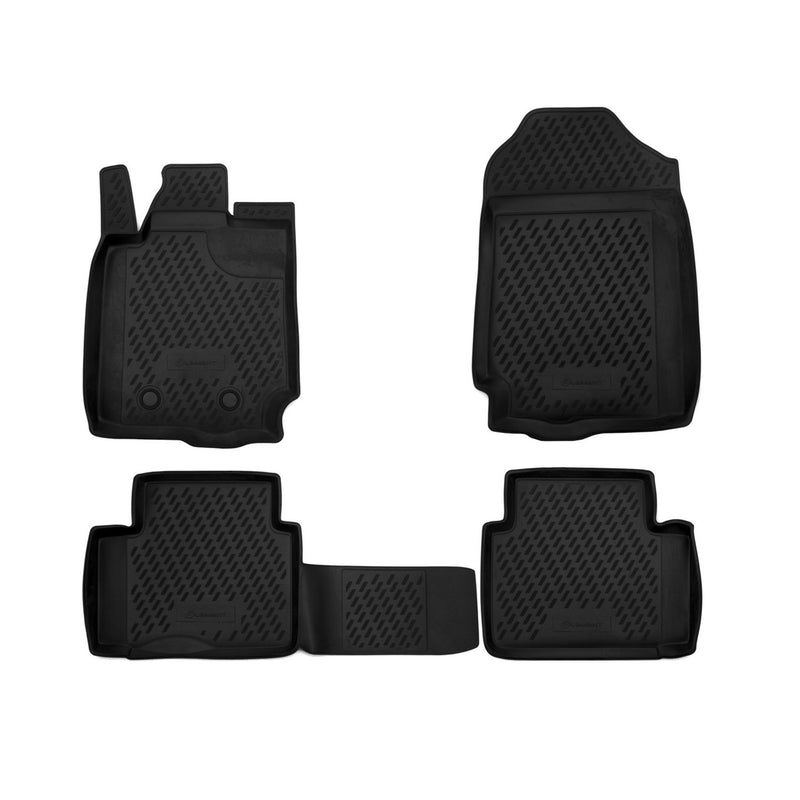 Tapis de sol pour Ford Ranger 2012-2022 2Porte Singlecab TPE caoutchouc Noir 4Pcs